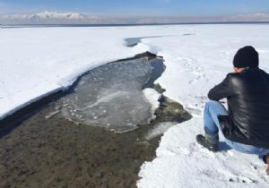 Erçek Gölü de dondu